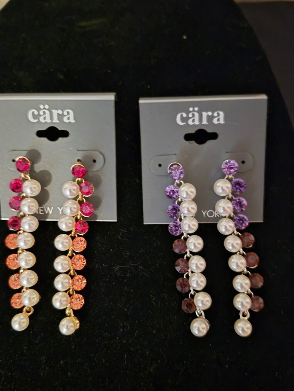 Cara 2 Pairs of Statement Earrings NWT